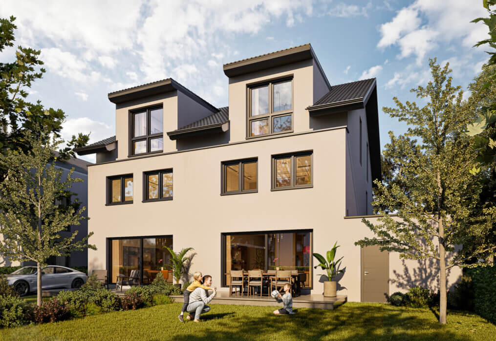 Neu im Verkauf: Neubauprojekt Hochwertige Doppelhaushälften mit viel Platz in Raunheim